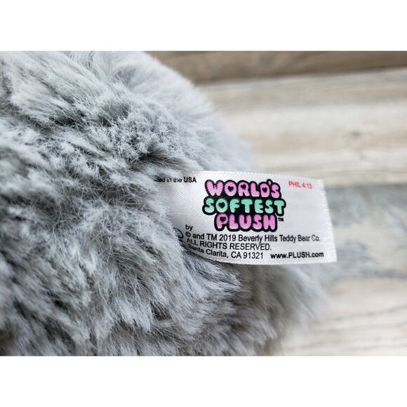 Worlds Softest Plush Puppy Dog Gray Stuffed Animal Toy - Picture 6 of 6